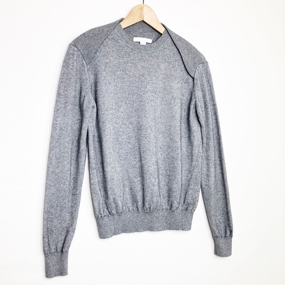 Alexander Wang grey silk cashmere crewneck sweater - Picture 12 of 12